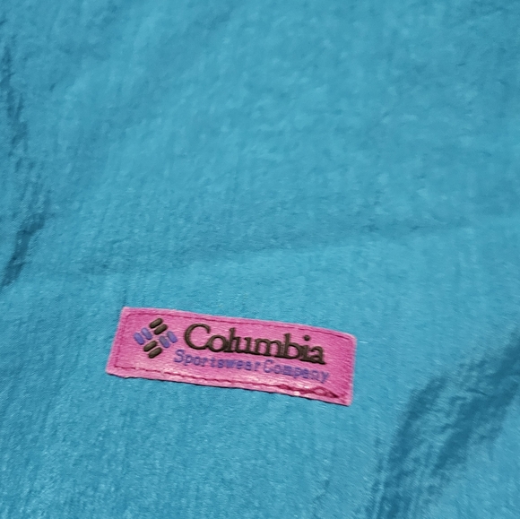 Vintage Columbia Reversible Pullover Windbreaker XL Zip Pouch Pocket Nylon - Picture 10 of 11